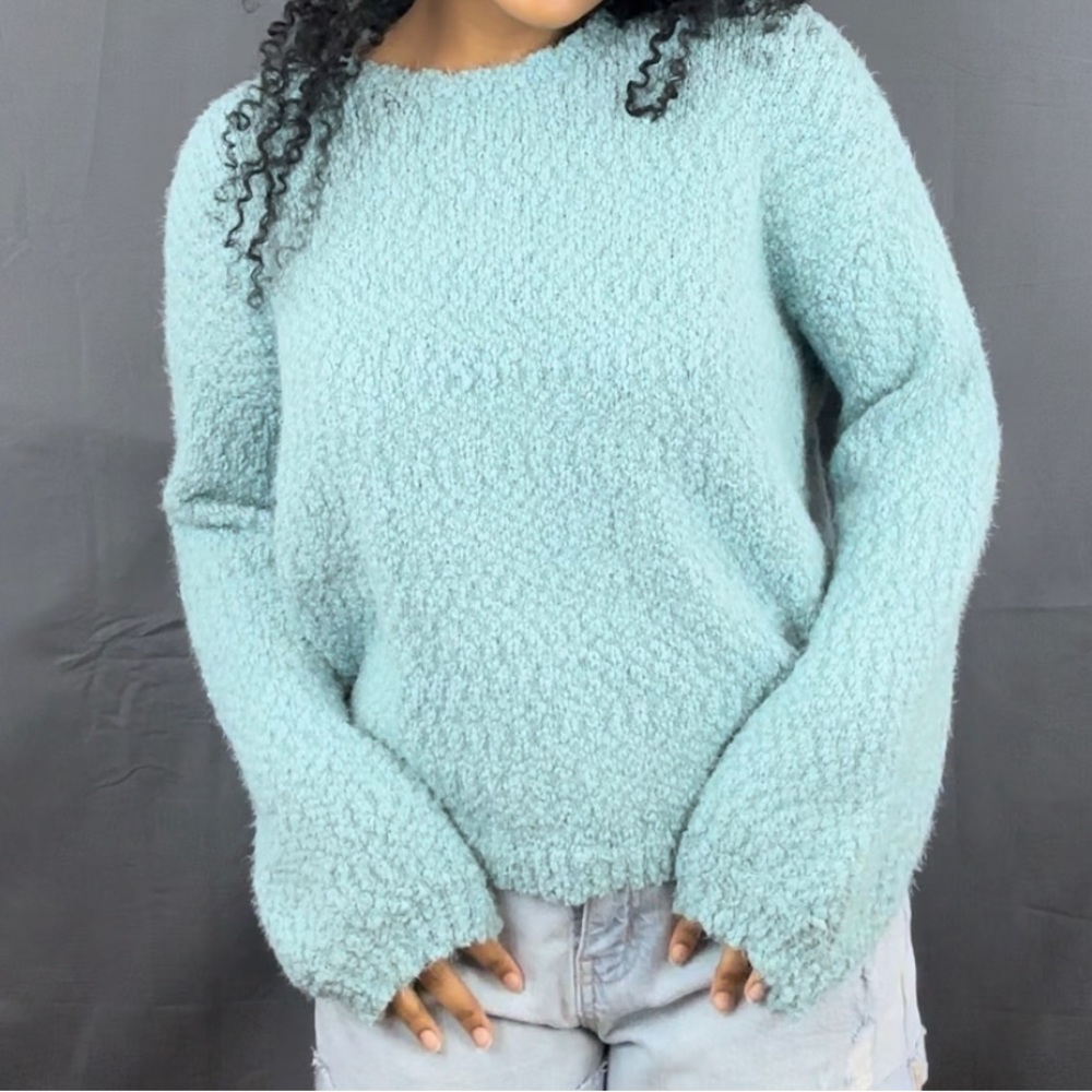 Fuzzy knit sweater by Yet Again.